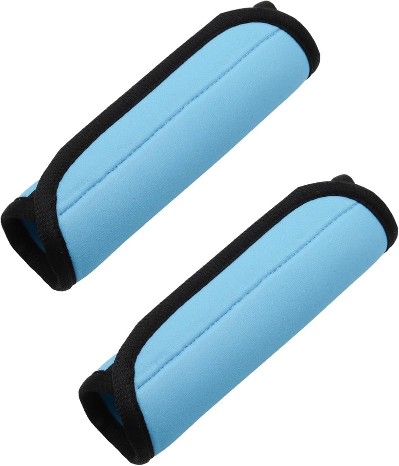 JAKOUE 2pcs Luggage Handle Wraps For Suitcase - Soft Suitcase Handle Covers for Travel Accessories（ Blue, Bright Color for Suitcase Tags Identifiers ） - Image 1